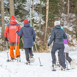 Opastettua lumikenkäilyä Laajiksessa